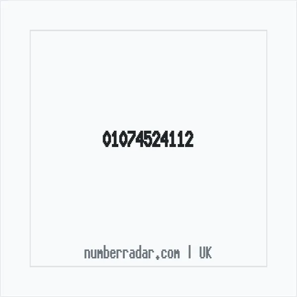 Reverse number check for +44 1074 524112 — who called me?
