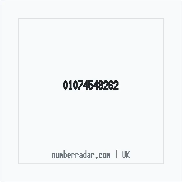 Reverse number check for +44 1074 548262 — who called me?