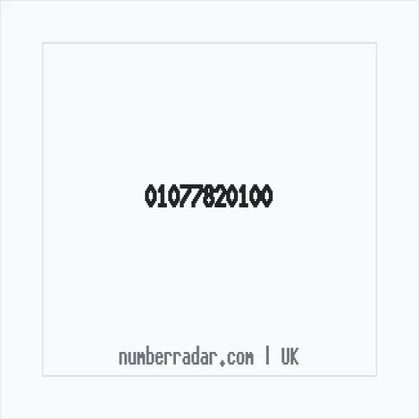 Reverse number check for +44 1077 820100 — who called me?