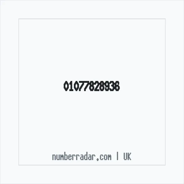 Reverse number check for +44 1077 828936 — who called me?