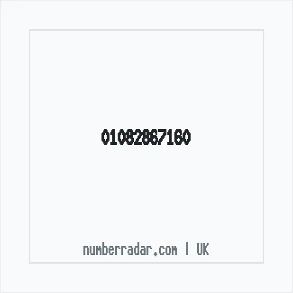 Reverse number check for +44 1082 867160 — who called me?
