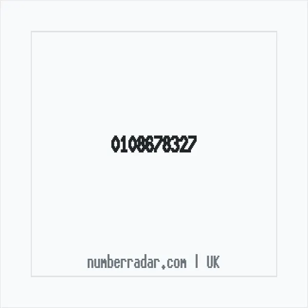 Reverse number check for +44 108678327 — who called me?