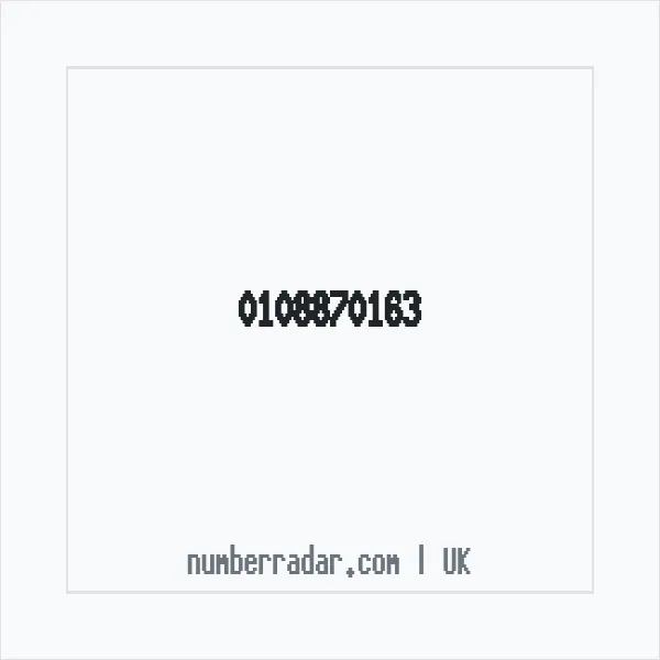 Reverse number check for +44 108870163 — who called me?