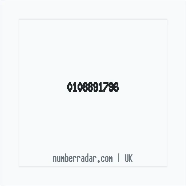 Reverse number check for +44 108891796 — who called me?