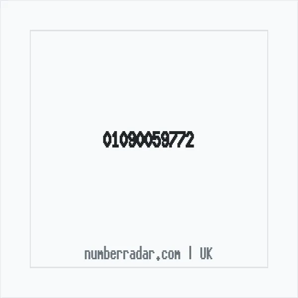 Reverse number check for +44 1090 059772 — who called me?