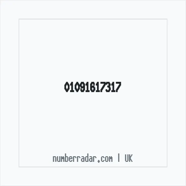 Reverse number check for +44 1091 617317 — who called me?