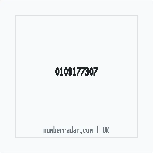 Reverse number check for +44 109177307 — who called me?