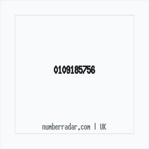 Reverse number check for +44 109185756 — who called me?