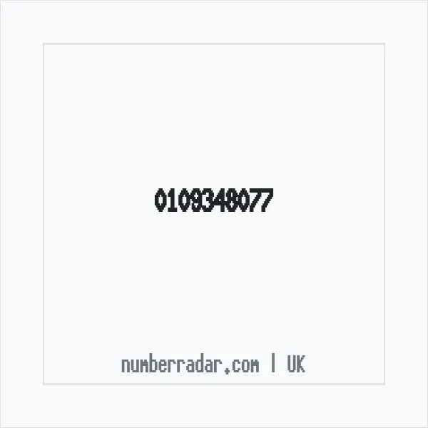 Reverse number check for +44 109348077 — who called me?