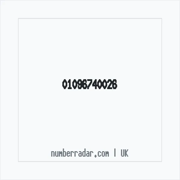 Reverse number check for +44 1096 740026 — who called me?