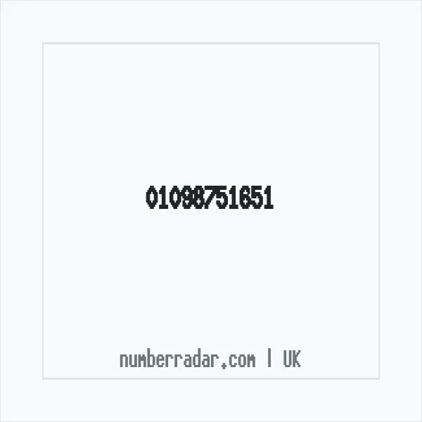 Reverse number check for +44 1098 751651 — who called me?