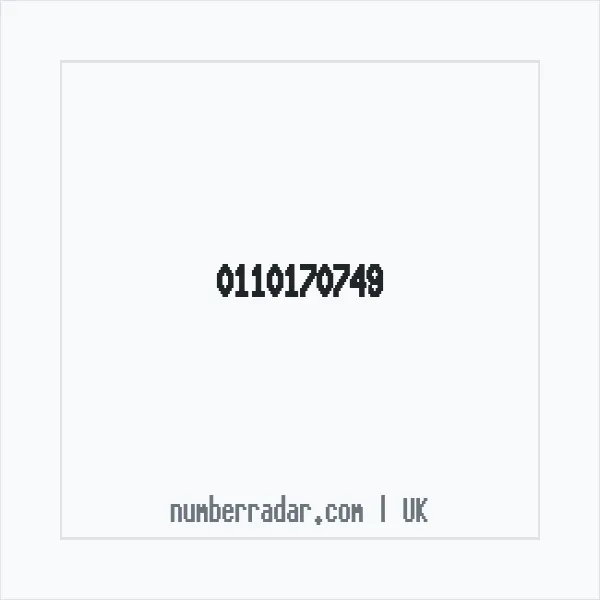 Reverse number check for +44 110170749 — who called me?