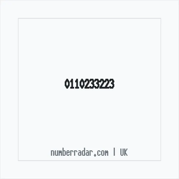 Reverse number check for +44 110233223 — who called me?