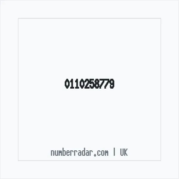 Reverse number check for +44 110258779 — who called me?