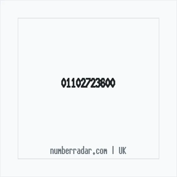 Reverse number check for +44 1102 723600 — who called me?
