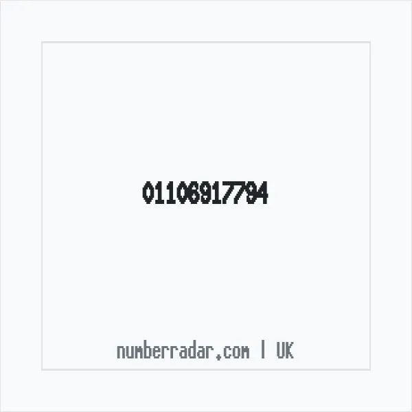Reverse number check for +44 1106 917794 — who called me?