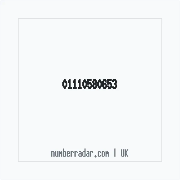 Reverse number check for +44 1110 580653 — who called me?