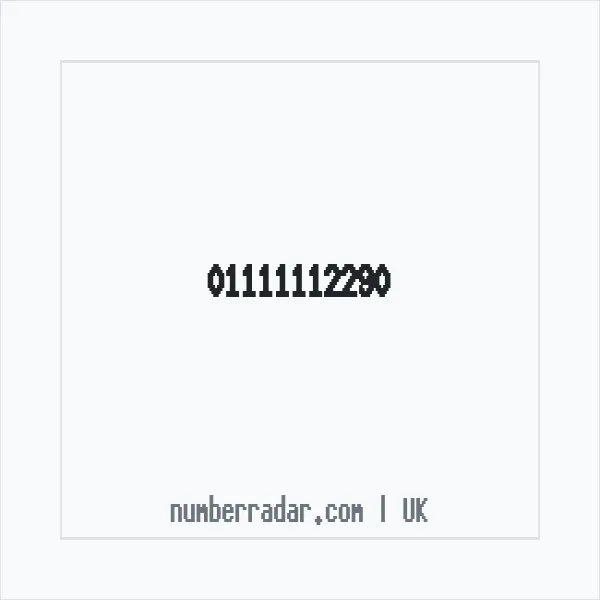 Reverse number check for +44 1111 112290 — who called me?