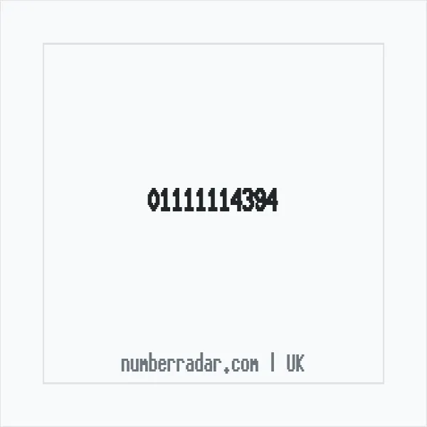 Reverse number check for +44 1111 114394 — who called me?