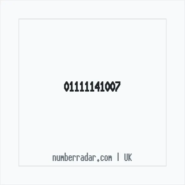 Reverse number check for +44 1111 141007 — who called me?