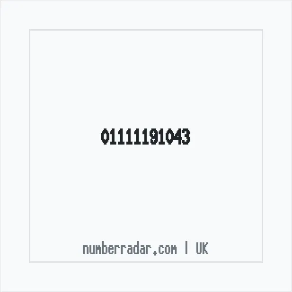 Reverse number check for +44 1111 191043 — who called me?