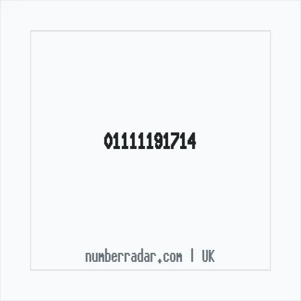 Reverse number check for +44 1111 191714 — who called me?