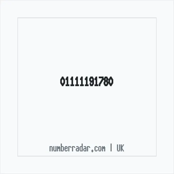 Reverse number check for +44 1111 191780 — who called me?