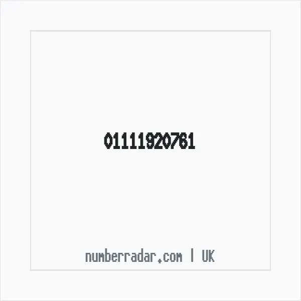 Reverse number check for +44 1111 920761 — who called me?