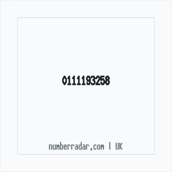 Reverse number check for +44 111193258 — who called me?