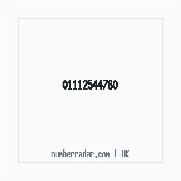 Reverse number check for +44 1112 544760 — who called me?