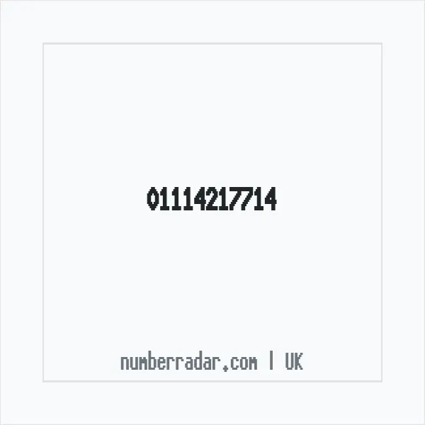 Reverse number check for +44 1114 217714 — who called me?