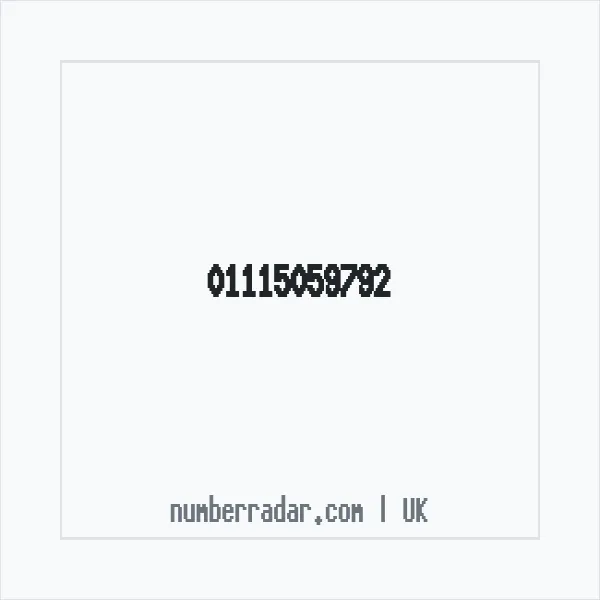 Reverse number check for +44 1115 059792 — who called me?
