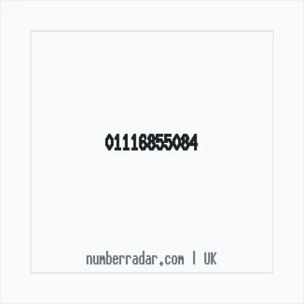 Reverse number check for +44 1116 855084 — who called me?