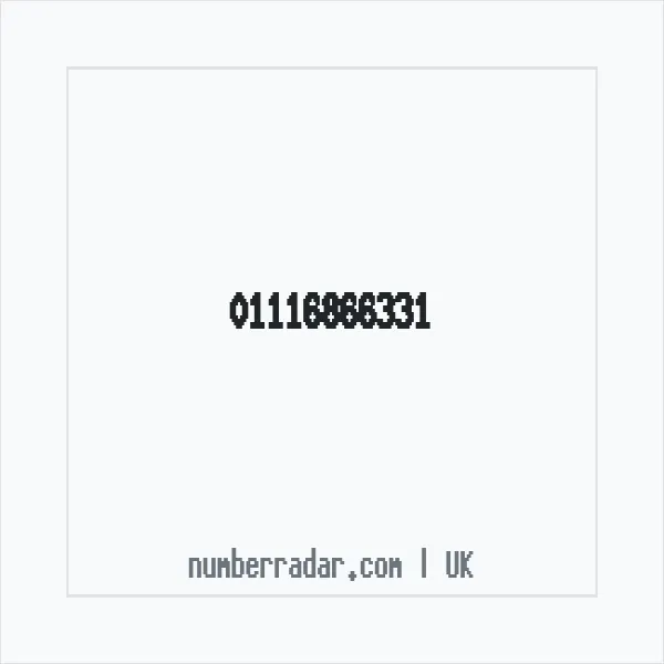 Reverse number check for +44 1116 866331 — who called me?