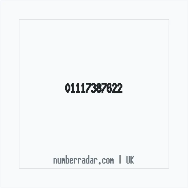 Reverse number check for +44 1117 387622 — who called me?