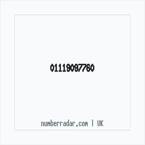 Reverse number check for +44 1119 097760 — who called me?