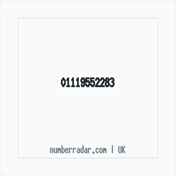 Reverse number check for +44 1119 552283 — who called me?