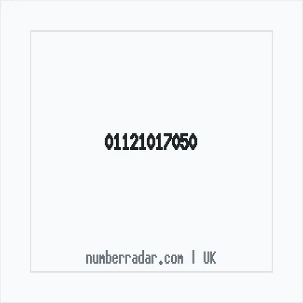 Reverse number check for +44 1121 017050 — who called me?