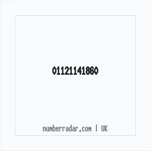 Reverse number check for +44 1121 141860 — who called me?