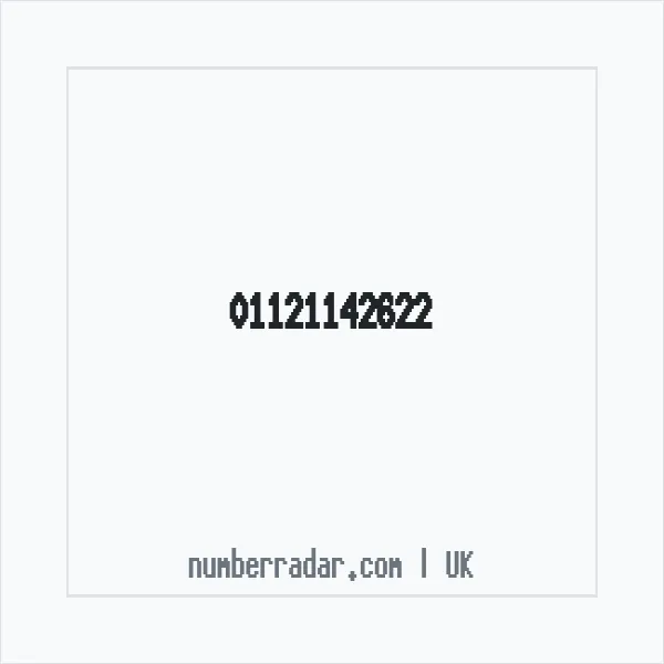 Reverse number check for +44 1121 142622 — who called me?