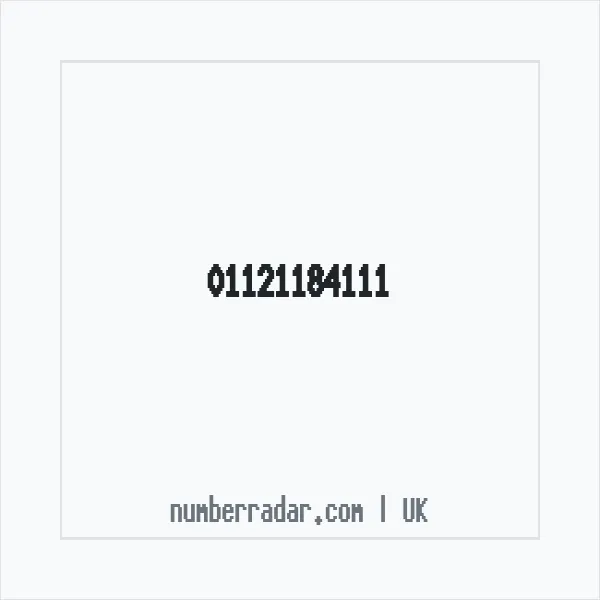 Reverse number check for +44 1121 184111 — who called me?