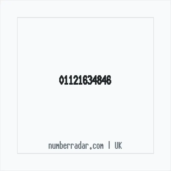 Reverse number check for +44 1121 634846 — who called me?