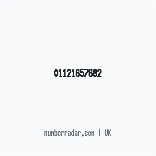 Reverse number check for +44 1121 657682 — who called me?