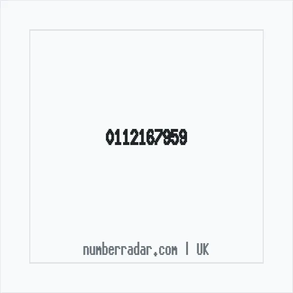 Reverse number check for +44 112167959 — who called me?
