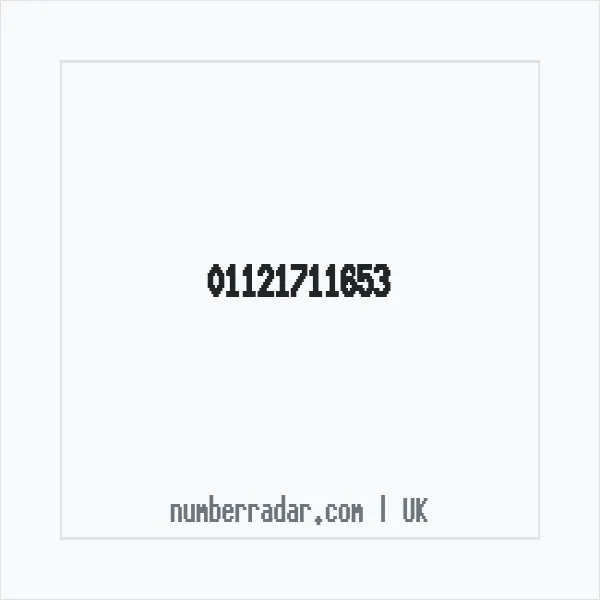 Reverse number check for +44 1121 711653 — who called me?