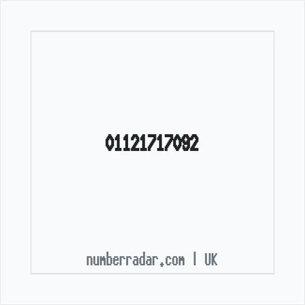 Reverse number check for +44 1121 717092 — who called me?