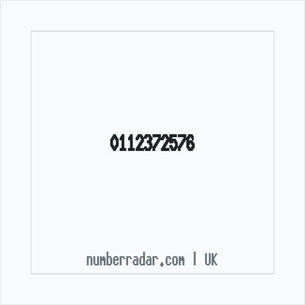 Reverse number check for +44 112372576 — who called me?