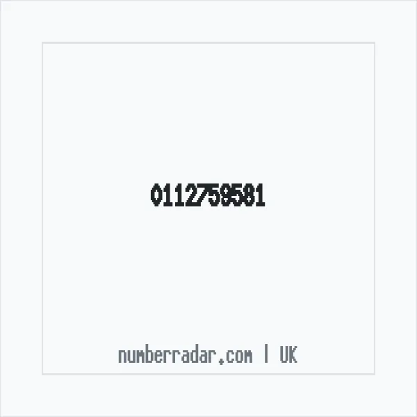 Reverse number check for +44 112759581 — who called me?