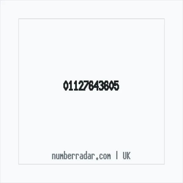 Reverse number check for +44 1127 643605 — who called me?