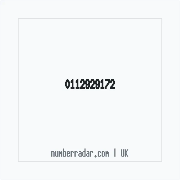 Reverse number check for +44 112929172 — who called me?